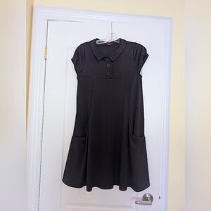 Vintage Jessica Purple Dress with Button Detail And Pockets Size Small